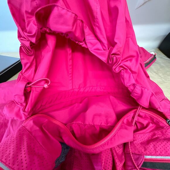 Lululemon Run Inspire Jacket Womens 8 Pink Dual Zipper Water Resistance Hood - Picture 16 of 16